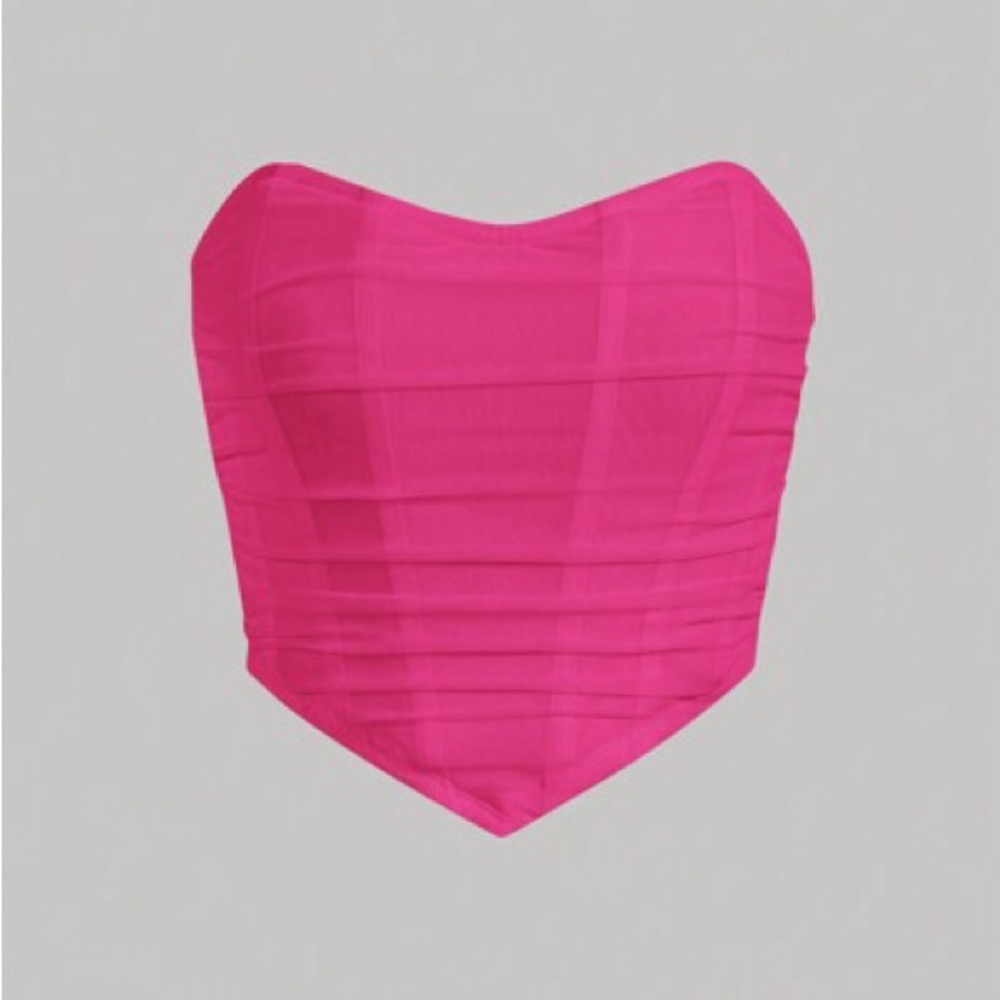 Pink corset/bustier top
